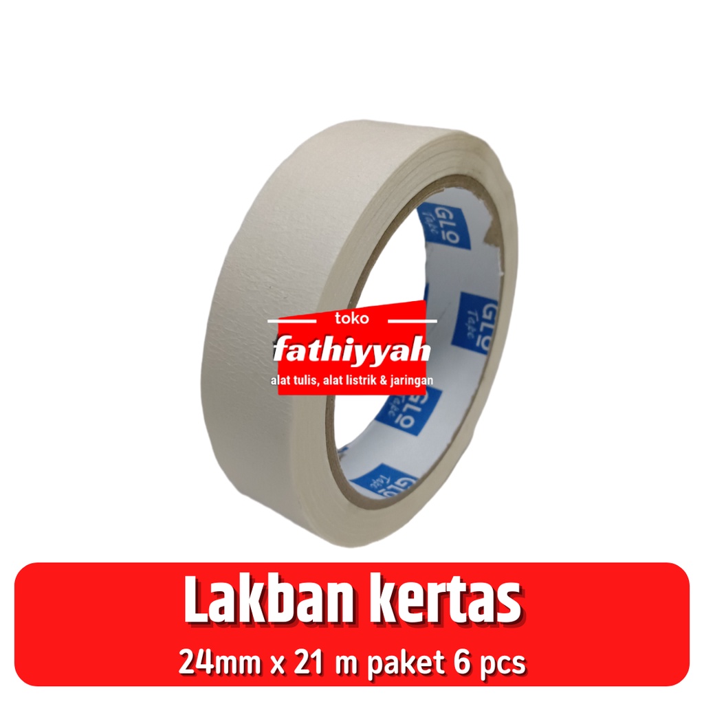 

Daimaru lem kertas masking tape 24 mm lakban 1 inch