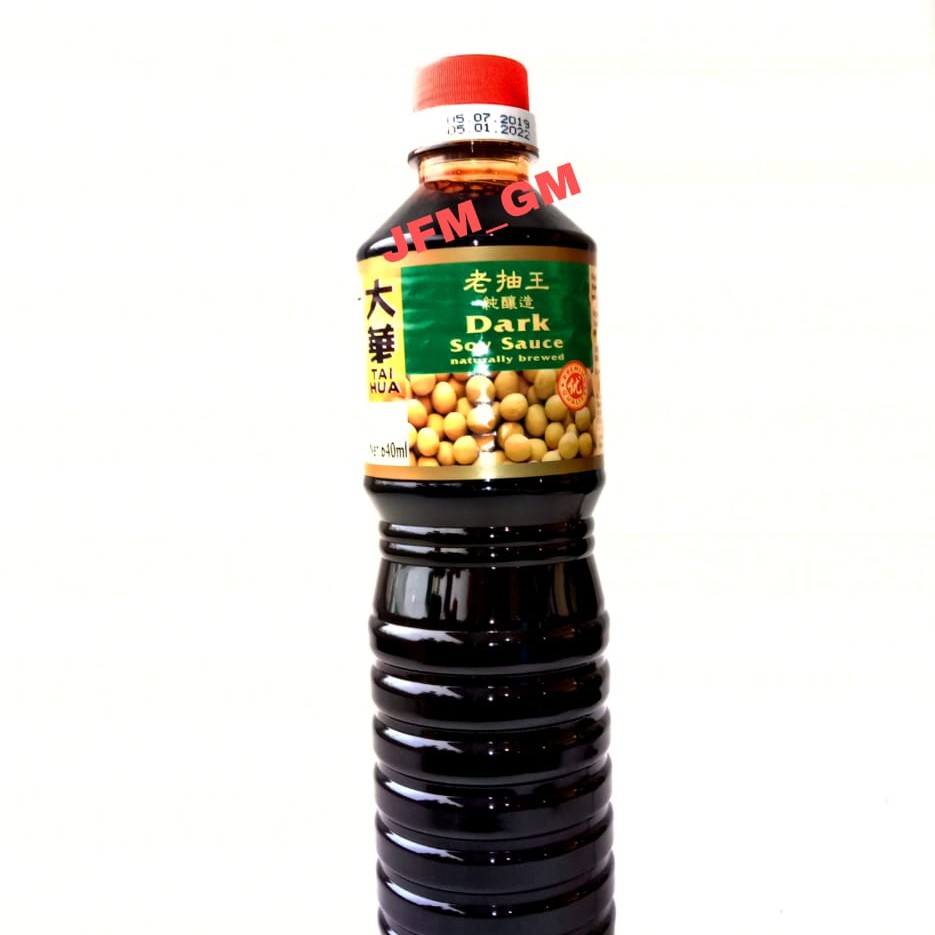 

TAI HUA DARK SOY SAUCE / KECAP KEDELAI HITAM ASIN 640 ML