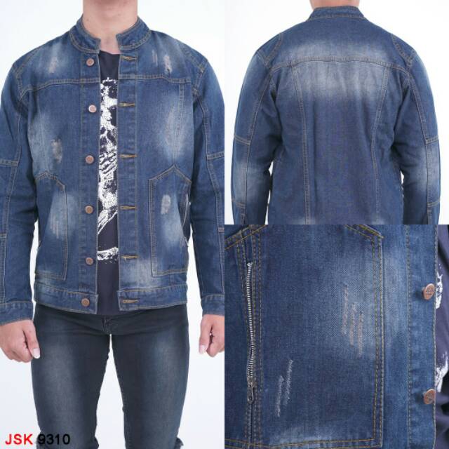 Size L - XXL / Jaket Jeans Polos / Jaket Modis / Jaket Fashion Jeans / Jaket Jeans Denim /