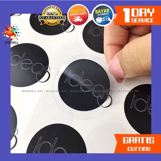 SBV 2-7 Cetak Stiker Logo Olshop Custom Sticker Label Bulat Waterproof