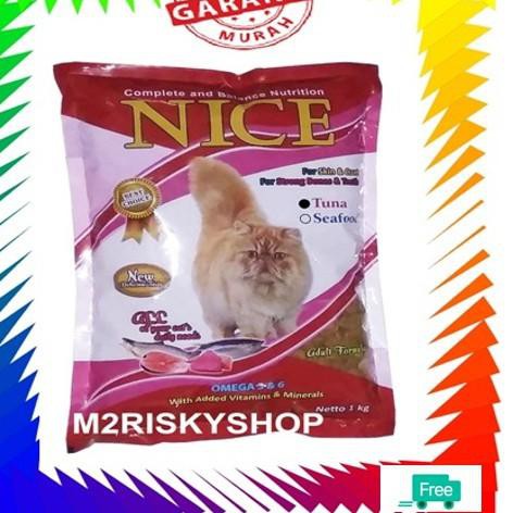 >739 Nice 1kg 1 kg Makanan Kucing murah Nice ◢