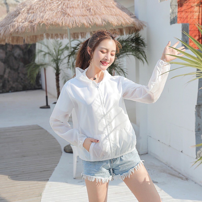 Jaket Sepeda Wanita Korea Style Jacket Jogging Anti UV Import Cepat Kering Maystar Jaket1-1