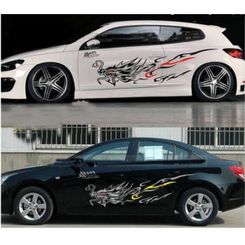 

cutting sticker motif naga..