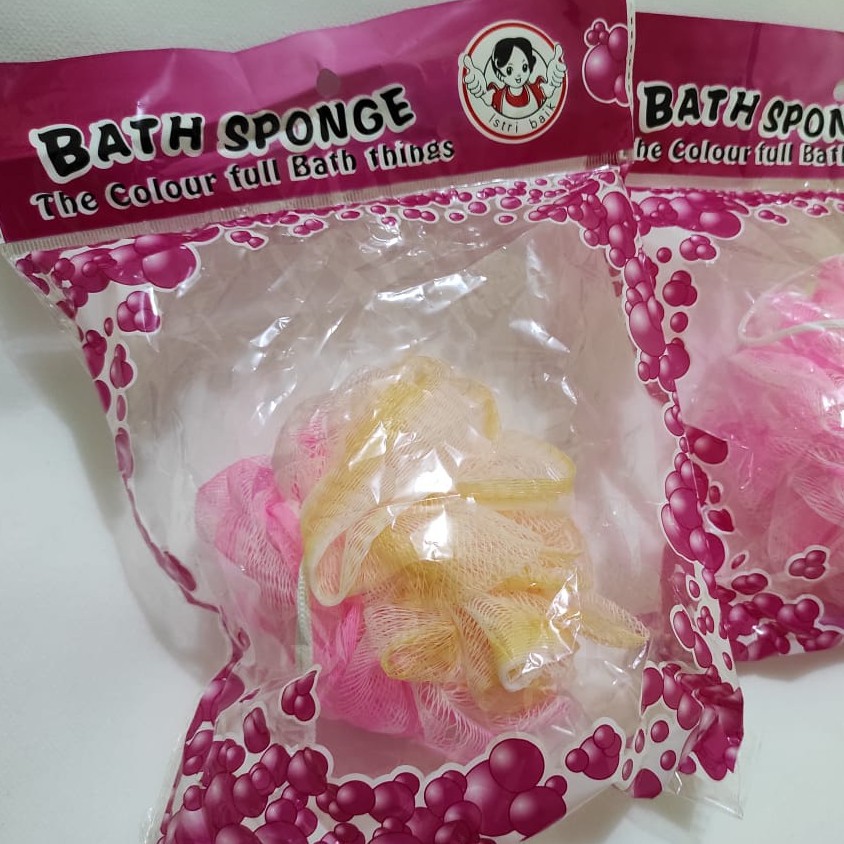 Spons Mandi Rainbow Besar / Spons Mandi Murah Unik / Bath Sponge Lembut / TS-6