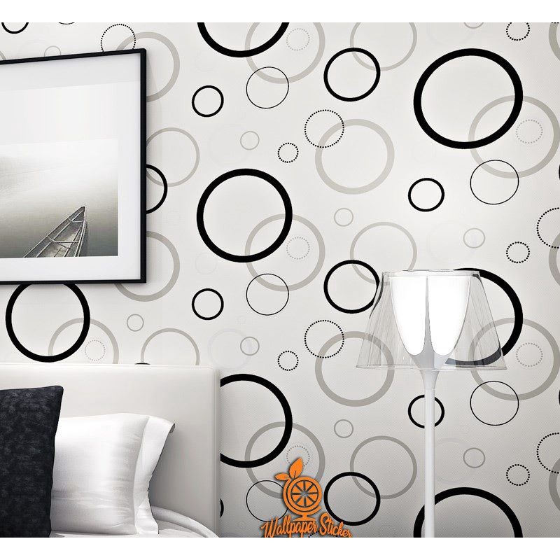 Wallpaper Dinding Stiker  Motif Varian Bahan PVC Dekorasi Rumah