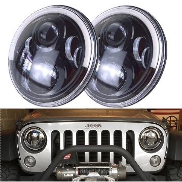 Headlamp LED 50watt model JW Speaker Jeep Rubicon JK / CJ7/Hartop