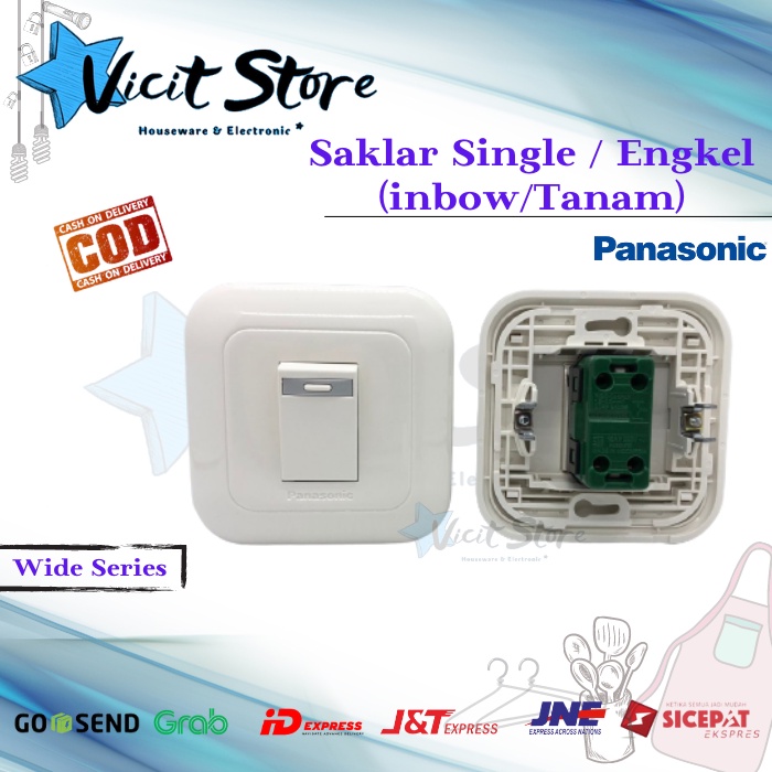 Saklar Panasonic Engkel / Single Set WEJ553 WD WS+WEJ78019WD WS Inbow