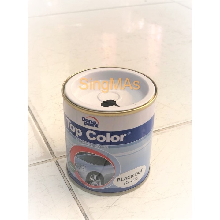Cat Duco TOP COLOR 222-2833 BLACK DOF 200cc DANA PAINT Hitam Dop Doff Mobil, Kayu, Pagar, Besi
