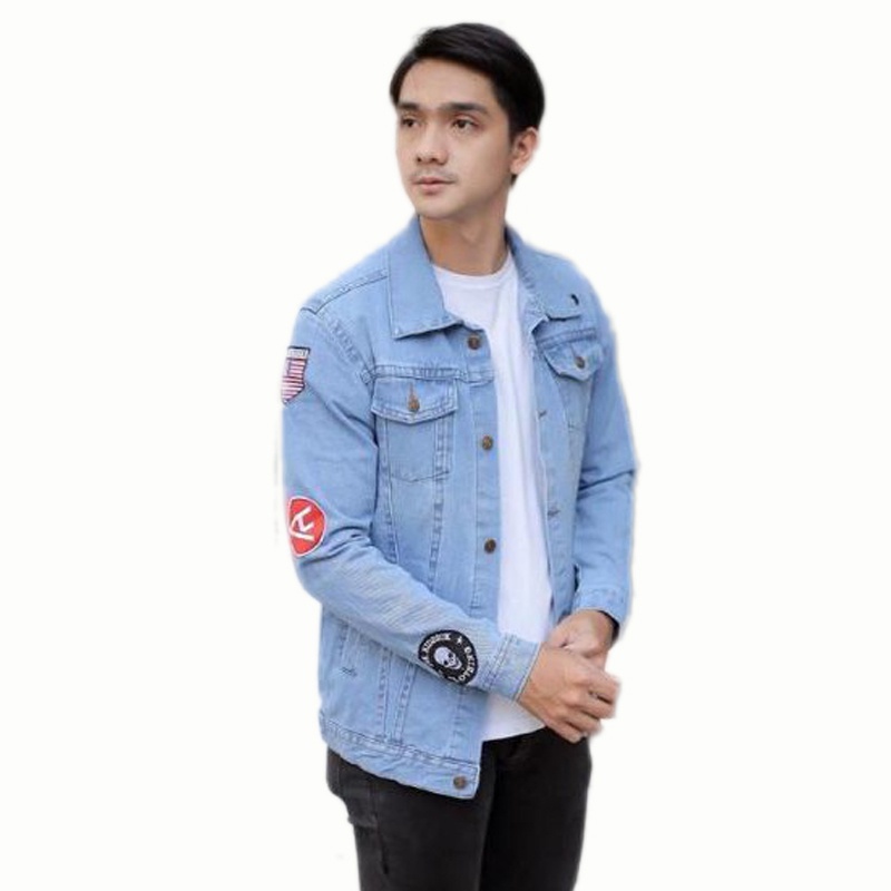 JAKET LEVI PRIA DENIM JEANS SAKU DALAM NYAMAN BIOWASH BLITS LOGO