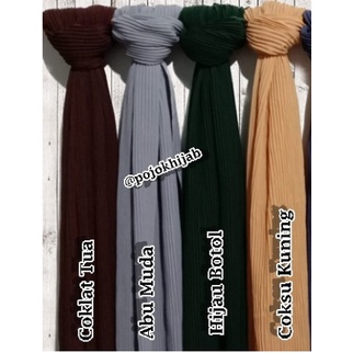 Pashmina plisket diamond crepe 180 x 75 cm