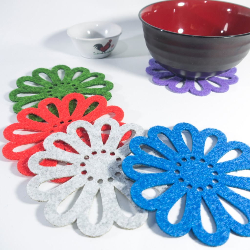 Tatakan Alas Anti Panas Gelas BUNGA LONJONG M719