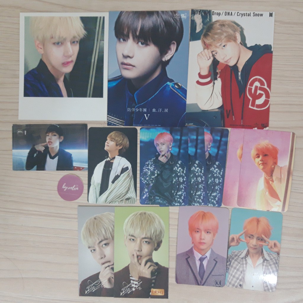 BTS V TAEHYUNG PHOTOCARD PCWINGS DNA CHI ASE NAMIDA LOVE YOURSELF TOUR ANSWER BBQ SET DNW