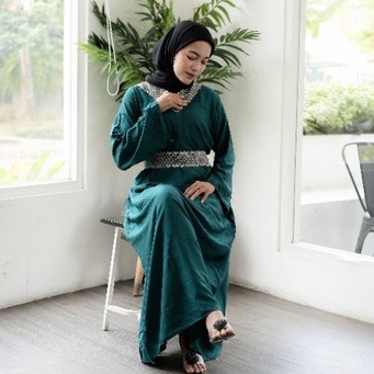 KAFTAN TSAMYRA BAJU WANITA DRESS PREMIUM VIRAL KEKINIAN