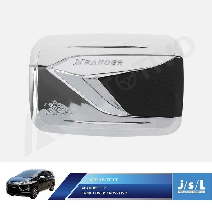 Aksesoris Fariasi Tambahhan JSL Tank Cover Tank Tangki Tutup Bensin Xpander Crosstivo CHrome