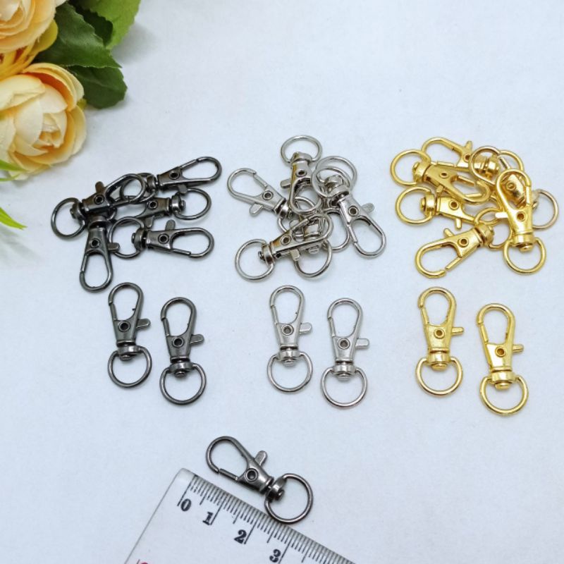 10 pcs pengait tas 3cm Cantolan tas 3cm Kait Tas 3cm