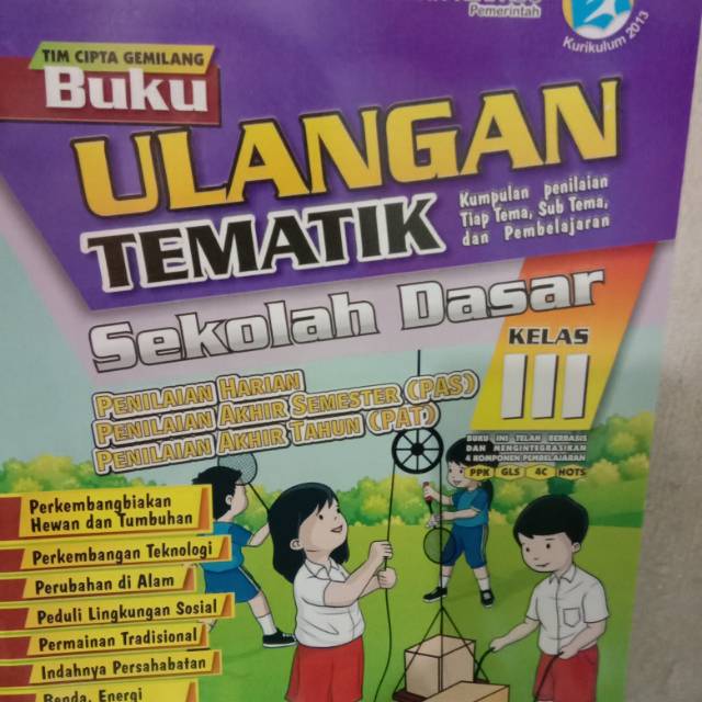 Buku Ulangan Tematik SD kelas 3 Kurikulum 2013