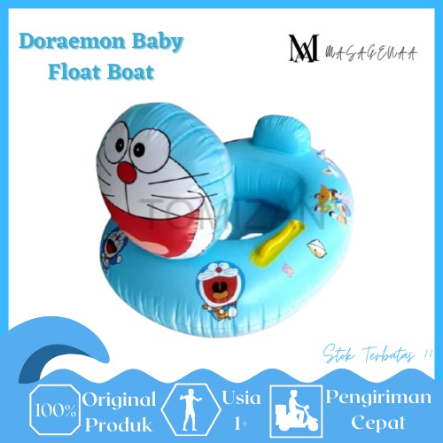 BAN PELAMPUNG RENANG ANAK ANAK BALITA/BABY FLOAT TIUP KARAKTER DORAEMON DUDUK USIA 1 TAHUN MURAH