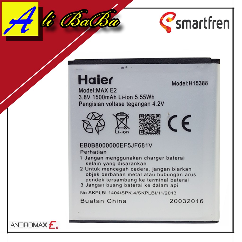 Baterai Handphone Smarfren Andromax E2 H15388 Battery HP Andromax E2 Batu Batre Samrtfren Haier