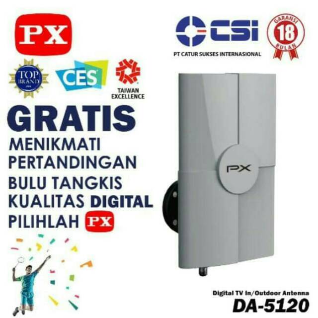 ANTENA DIGITAL INDOOR PX DA-5200 atau PX DA-5120