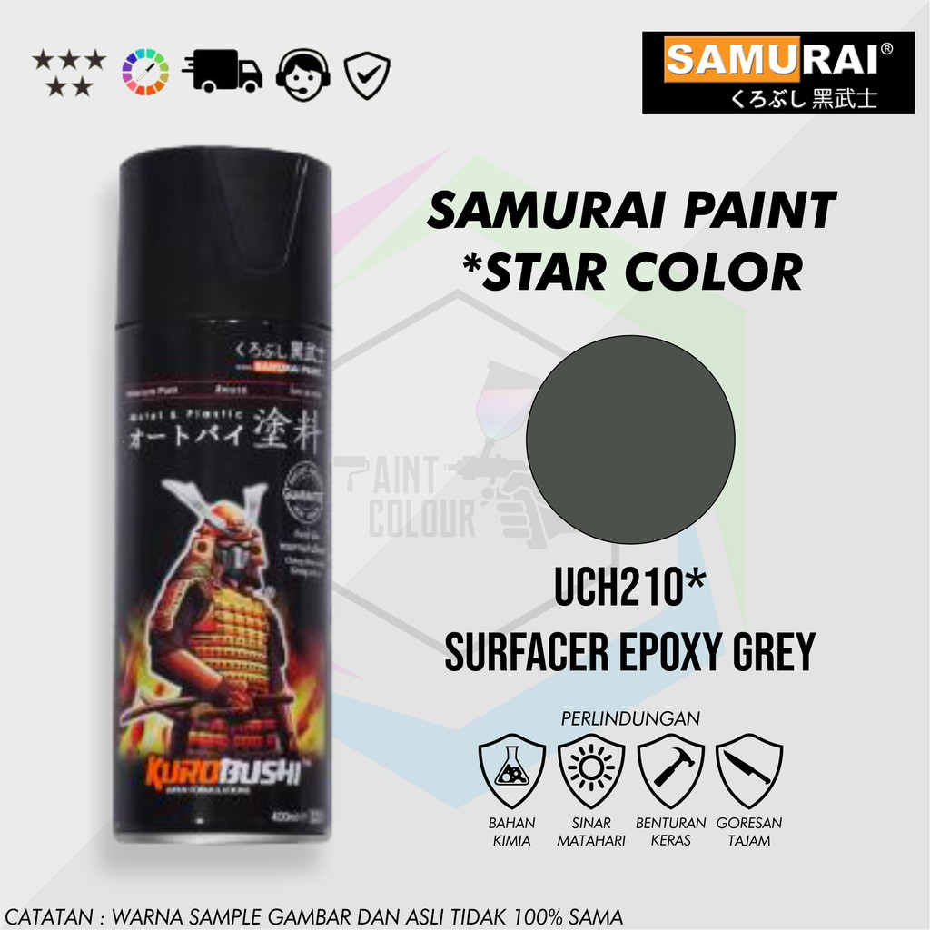 Samurai Paint UCH210* Surfacer/Epoxy Cat Dasar Cat Semprot/Pylox