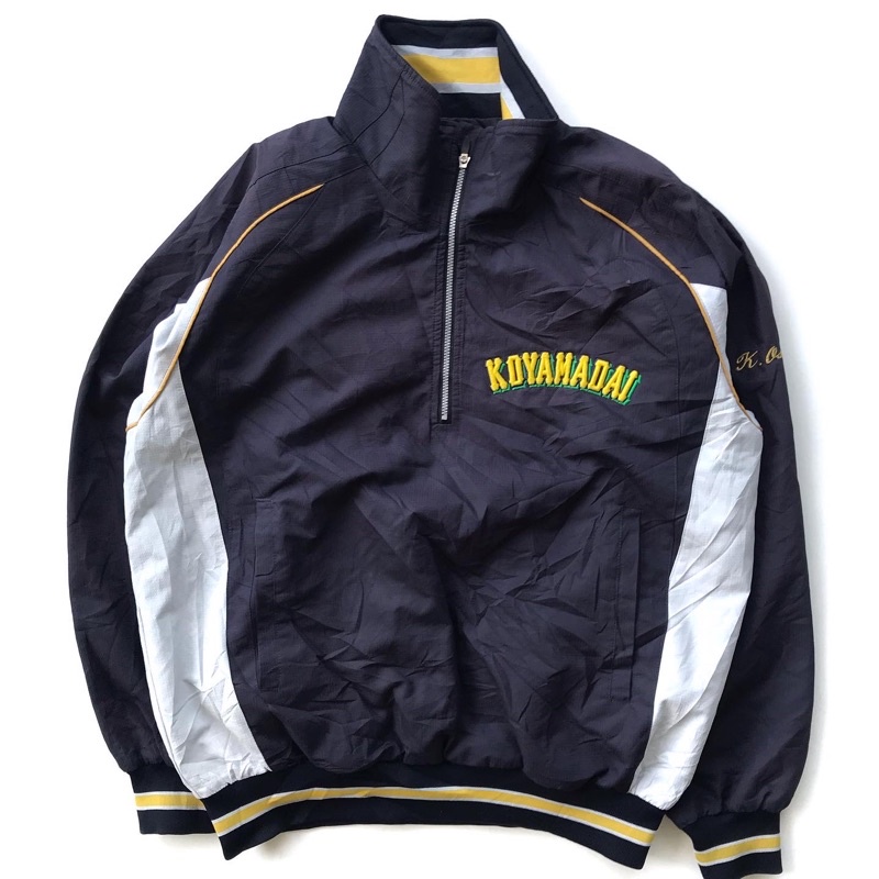 asics baseball halfzip jacket