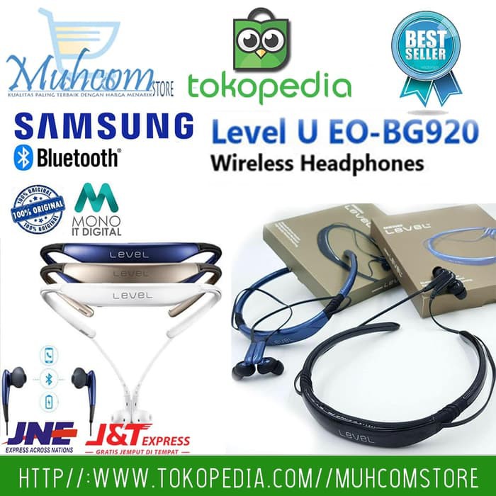 Earphone Bluetooth Stereo Headset Samsung Level U High Quality Laris