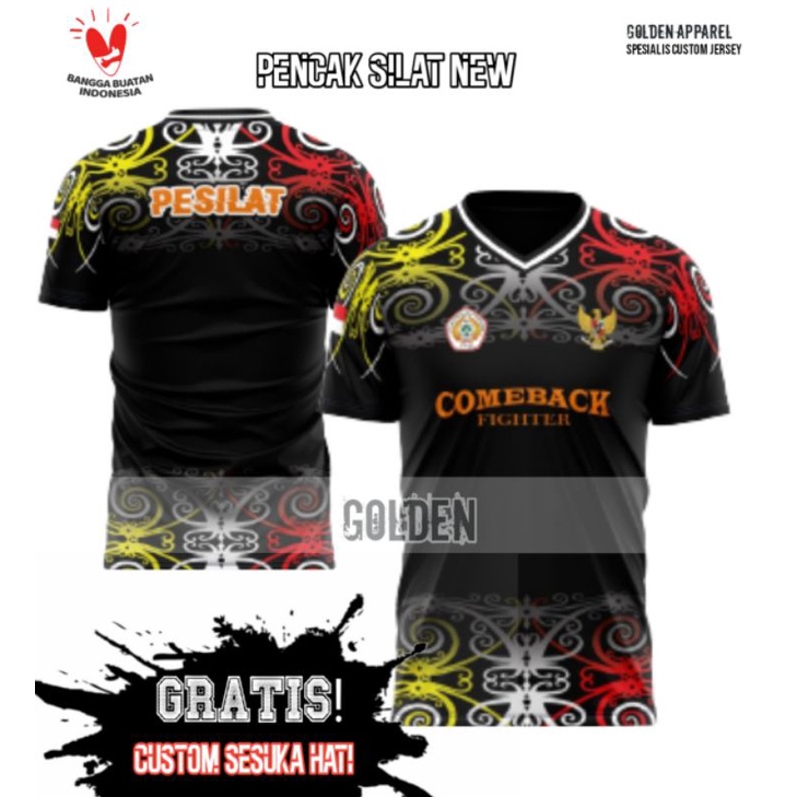 BAJU JERSEY PENCAK SILAT/KAOS PENCAK SILAT/Kaos jersey pencak silat CUSTOM