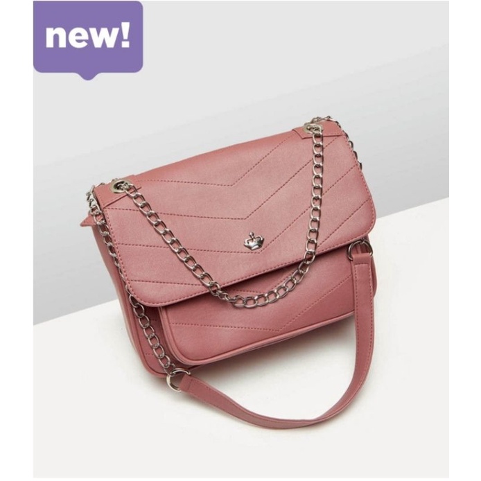 TAS RANTAI / TAS PESTA / TAS ALMANDA DARK PINK, NAVY SOPHIE MARTIN PARIS