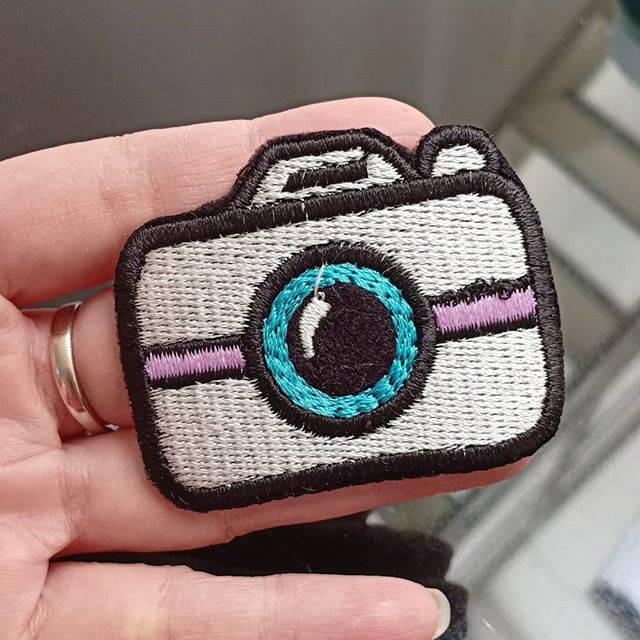 Patch bordir kamera/patch baju/bordir tempel