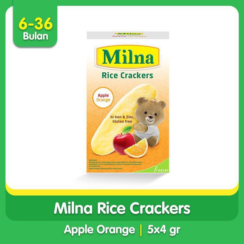 MILNA RICE CRACKERS  5x4 GR / CAMILAN BAYI / MPASI