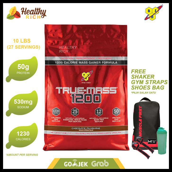 J9Pv Bsn Truemass 1200 10Lbs Weight Gainer True Mass 10 Lbs Penambah Bb Areb