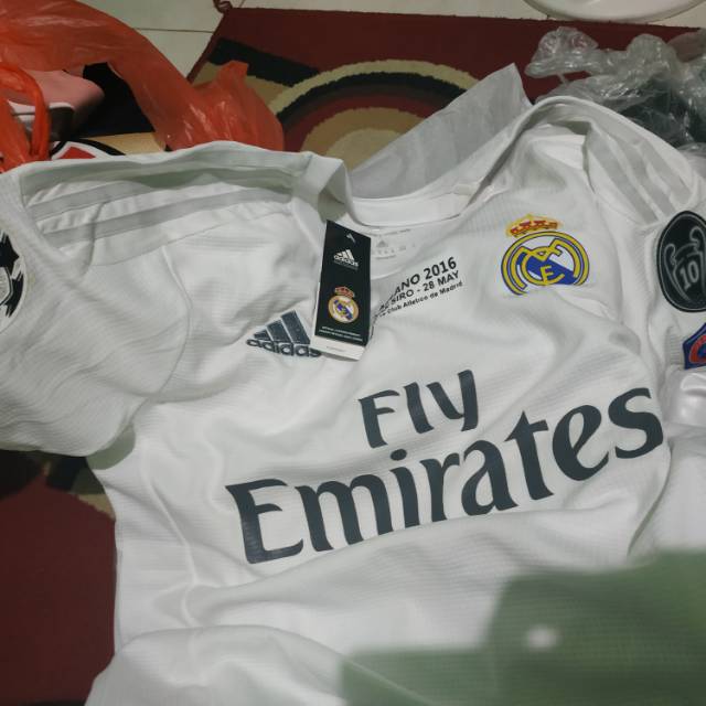 Jersey real madrid final UCL 2016, full patch