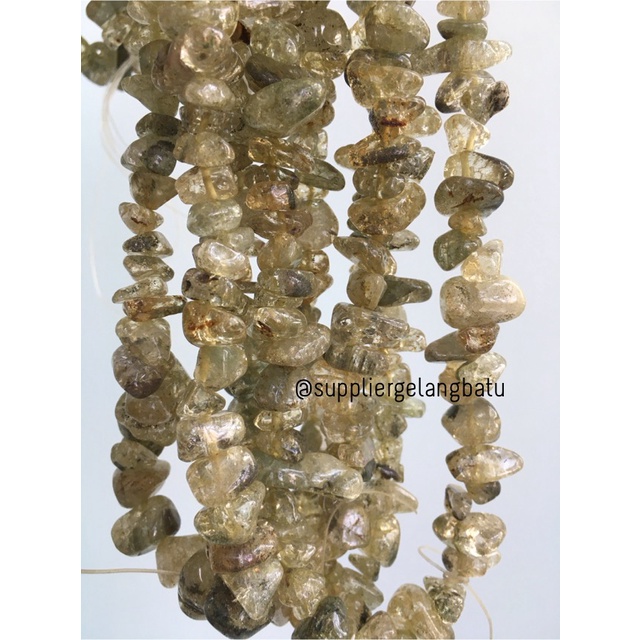 KERIKIL BESAR Batu alam CITRINE KOTOR 2cm KUNING kalimantan pilihan