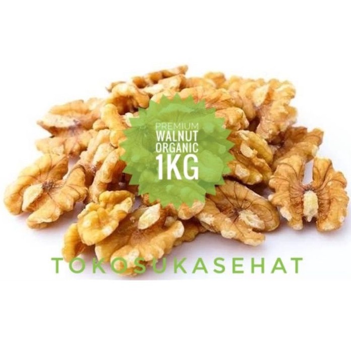 

PREMIUM WALNUT ORGANIC -1kg (Kacang Wallnut Organik) Cemilan Snack Sehat Tokosukasehat