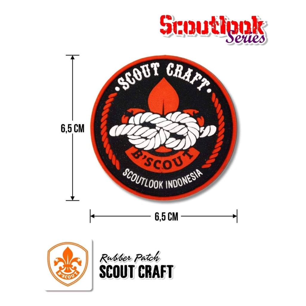 Bscout Scoutlook- Rubber Badge Pramuka