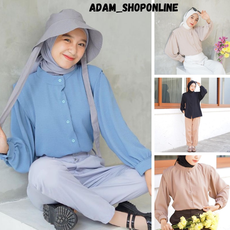 BAJU WANITA - ANAYA SHIRT - KAMEJA WANITA - ATASAN KOREA - BLOUSE WANITA - PAKAIAN WANITA- ATASAN