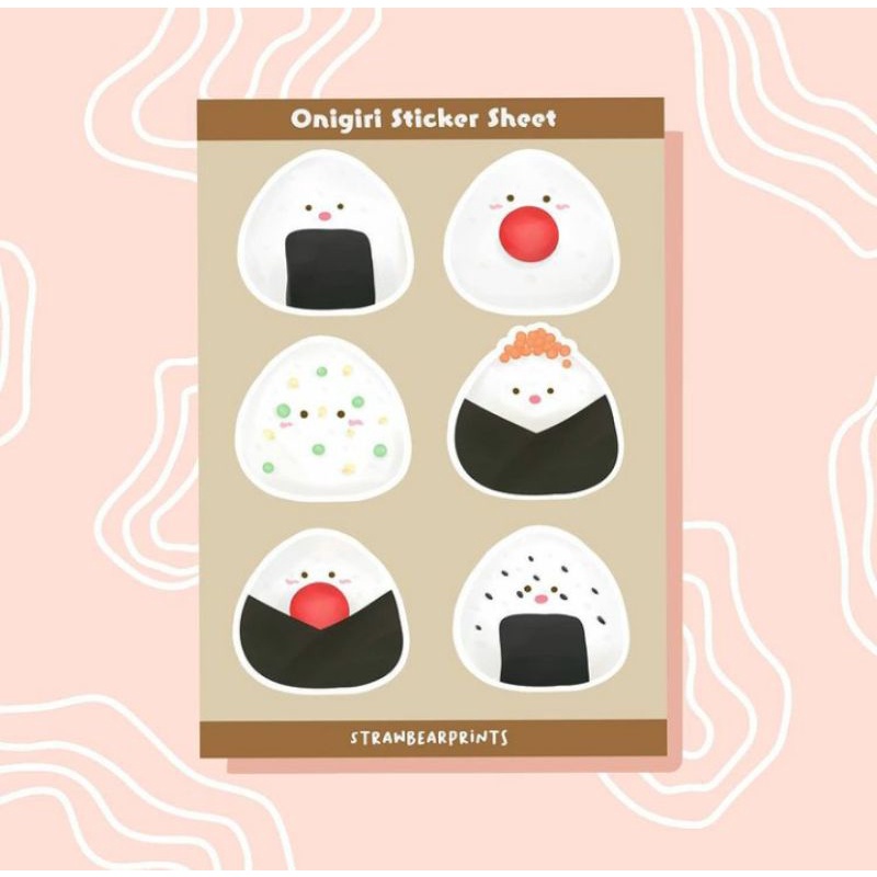 

ONIGIRI STICKER/STIKER UNTUK PLANNER/JURNAL/CATATAN/DIARY