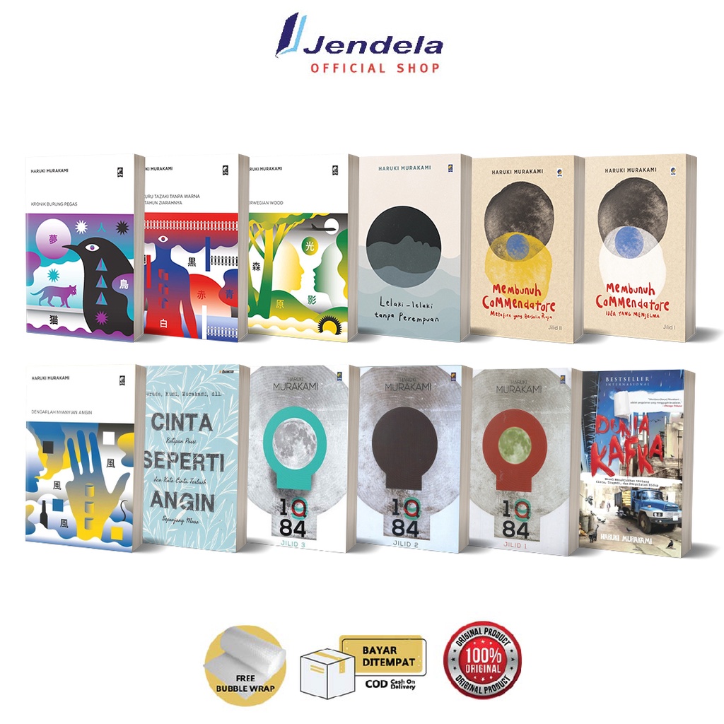 Koleksi Buku Haruki Murakami Lelaki Tanpa Perempuan 1Q84 Dunia Kafka Norwegian Wood