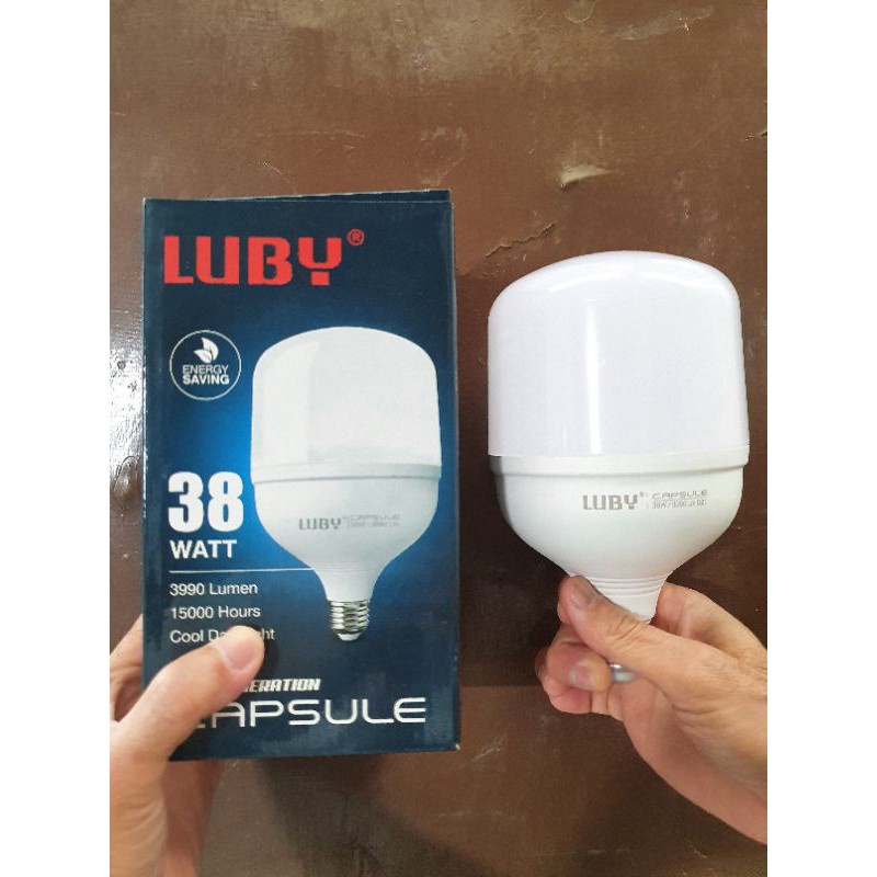 Lampu LED Putih 38 Watt Bohlam Capsule Luby New Generation Samsung Inside SNI Original