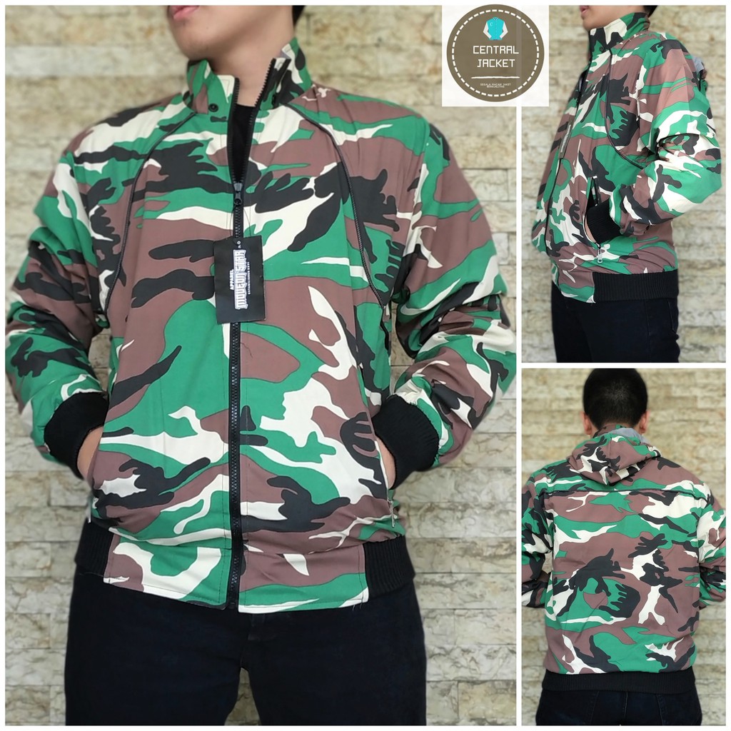 JAKET PRIA BOLAK BALIK MOTIF LORENG - JAKET LORENG PRIA HIGH QUALITY - CENTRAL JACKET