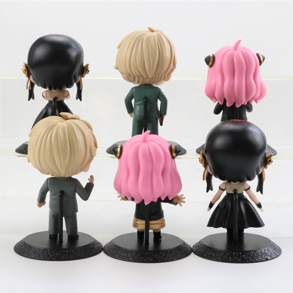 6pcs / set Mainan Action Figure Model Anime Spy x Family Anya Forger / Yor Forger / Loid Forger 10cm Bahan PVC Untuk Koleksi