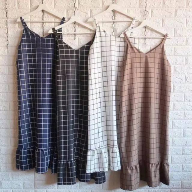 GRIDA OVERALL DRESS / OVERALL KOTAK