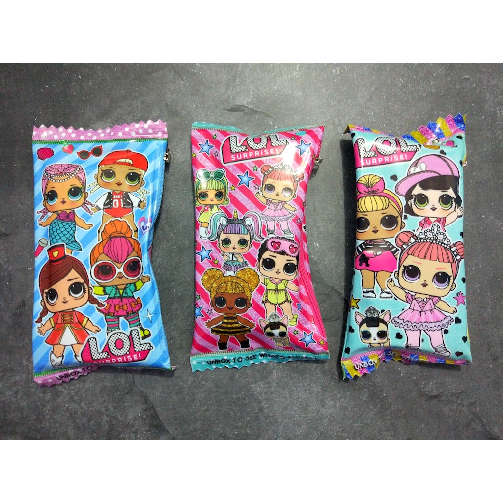 

Ready Kotak Pensil berbentuk Snack unik karakter LOL