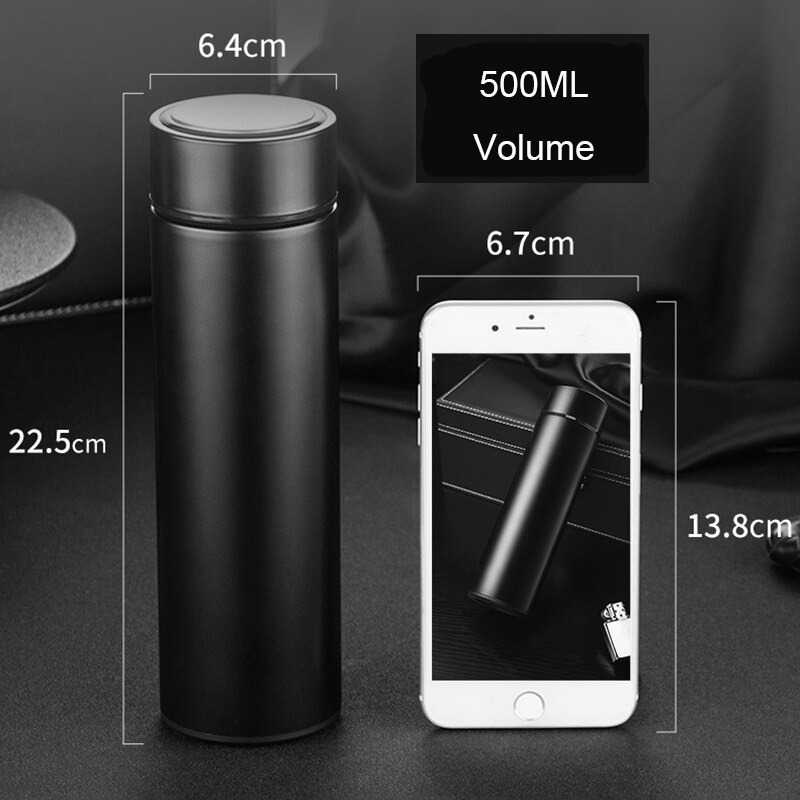 Botol Minum Stainless Steel Termos Air Panas Dingin Smart Cup LED Thermos Kualitas Bagus