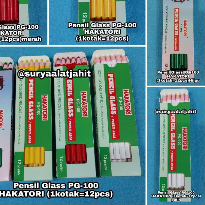 

NEW !! 9.9 Pensil Glass PG-100 HAKATORI (1kotak=12pcs) =rp.22.500/1lusin [KODE 467]