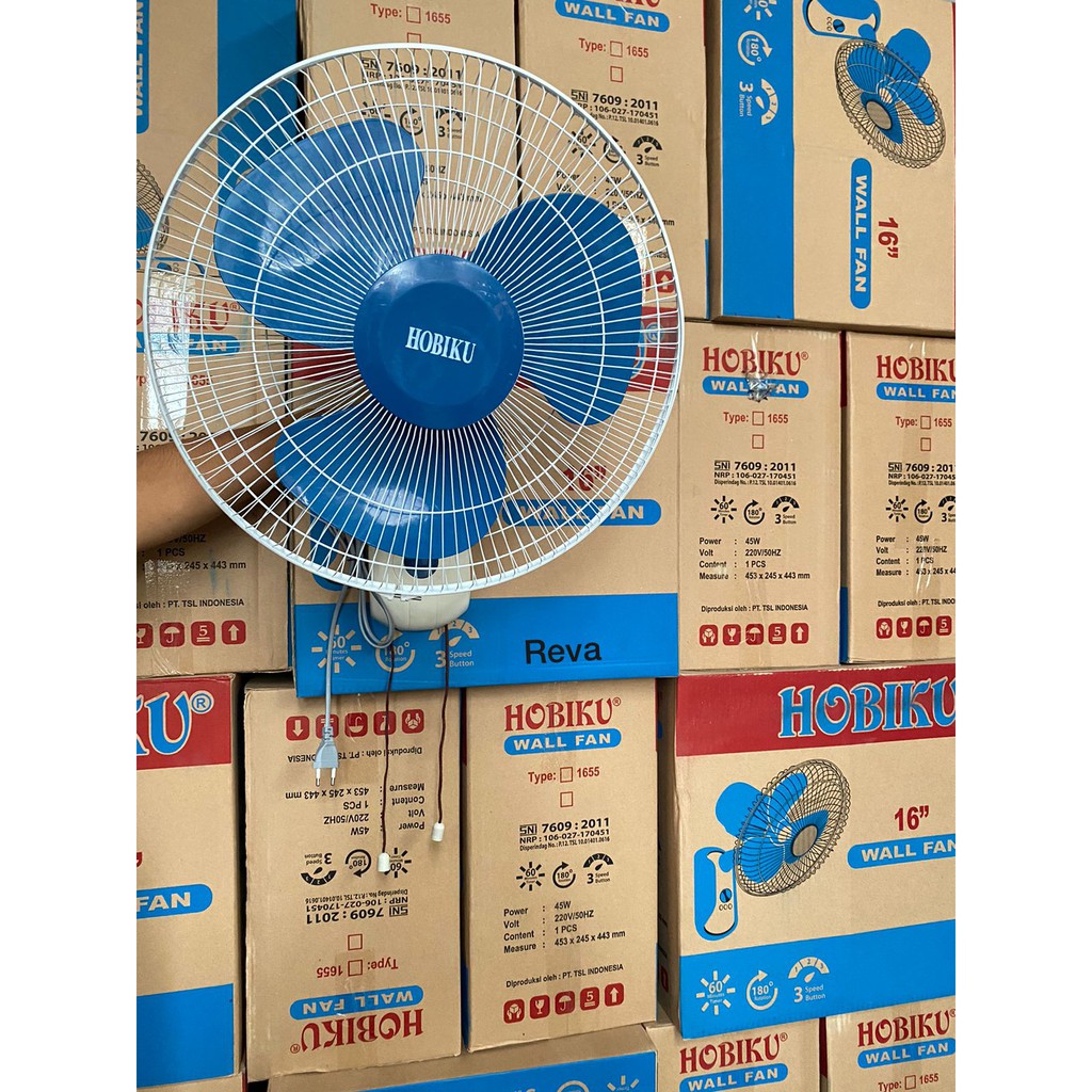 KIPAS ANGIN DINDING HOBIKU / KIPAS ANGIN DINDING 16 INCH / WALLFAN HOBIKU 16 INCH