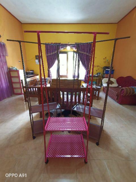 Radysa Triangle Stand Hanger / Tempat Gantungan Baju Minimalis