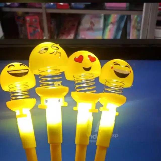 

12pcs Pulpen Gel Karakter Led Emoji