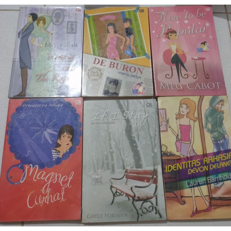 PRELOVED Teenlit buku Novel Remaja (harga satuan)