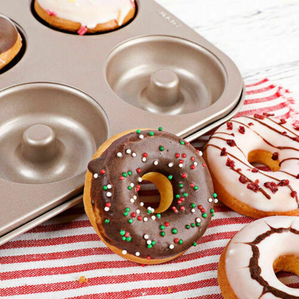 [Elegan] Cetakan Donat Muffin DIY Biskuit Kue Cetakan Coklat Baking Tray